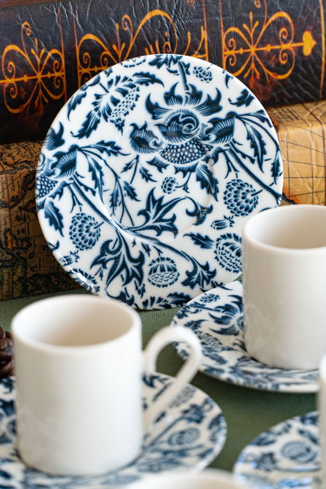 Hermia Nilüfer 12 Juego de tazas de café Multicolor (12 piezas) de Porcelana